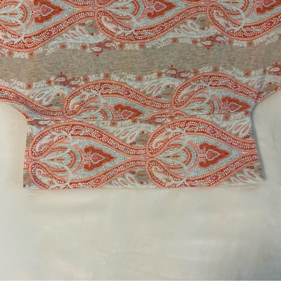 Women's JM Collections Tunic Top Flared Sleeve Aztec Pattern Multi Color Size PS - Picture 3 of 9